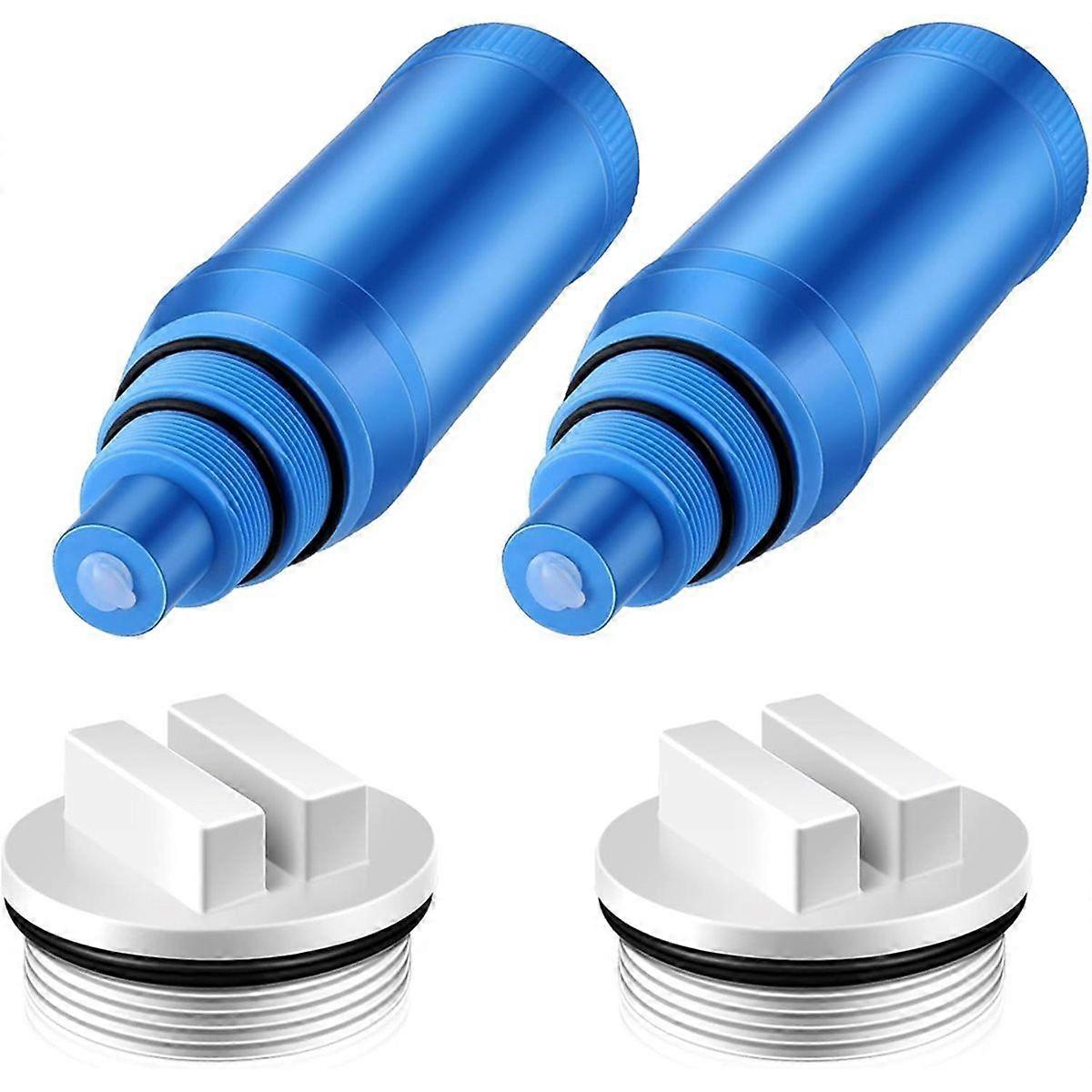 2Pcs 9 Inch Above Ground Pool Skimmer Guard with 2Pcs 1.5inch Threaded Pool Spa Return Line Winteri