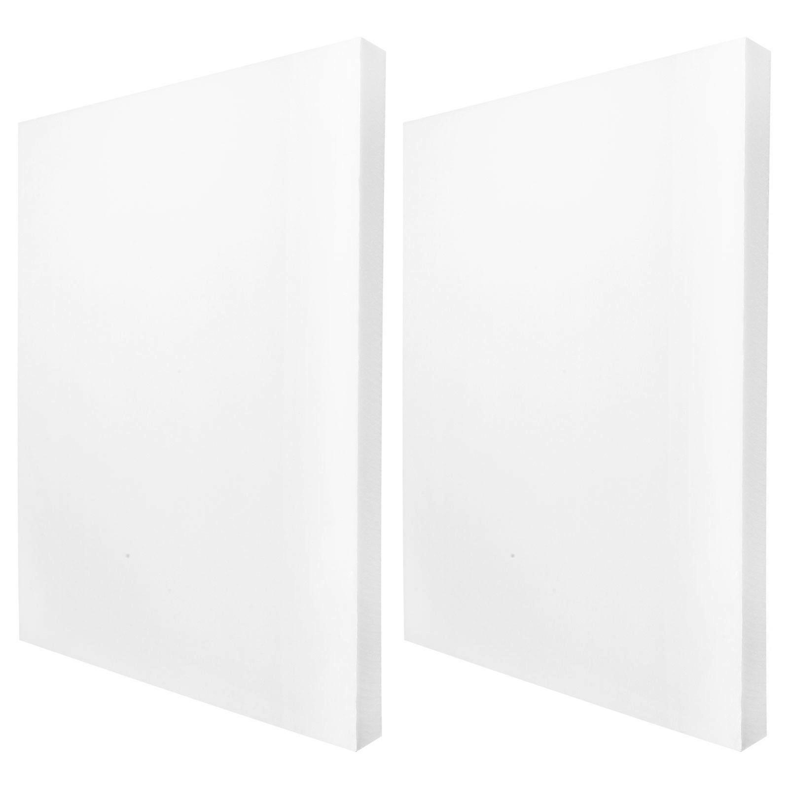 High Density Foam Sheets PU Foam Padding for Packing 2Pcs White Material