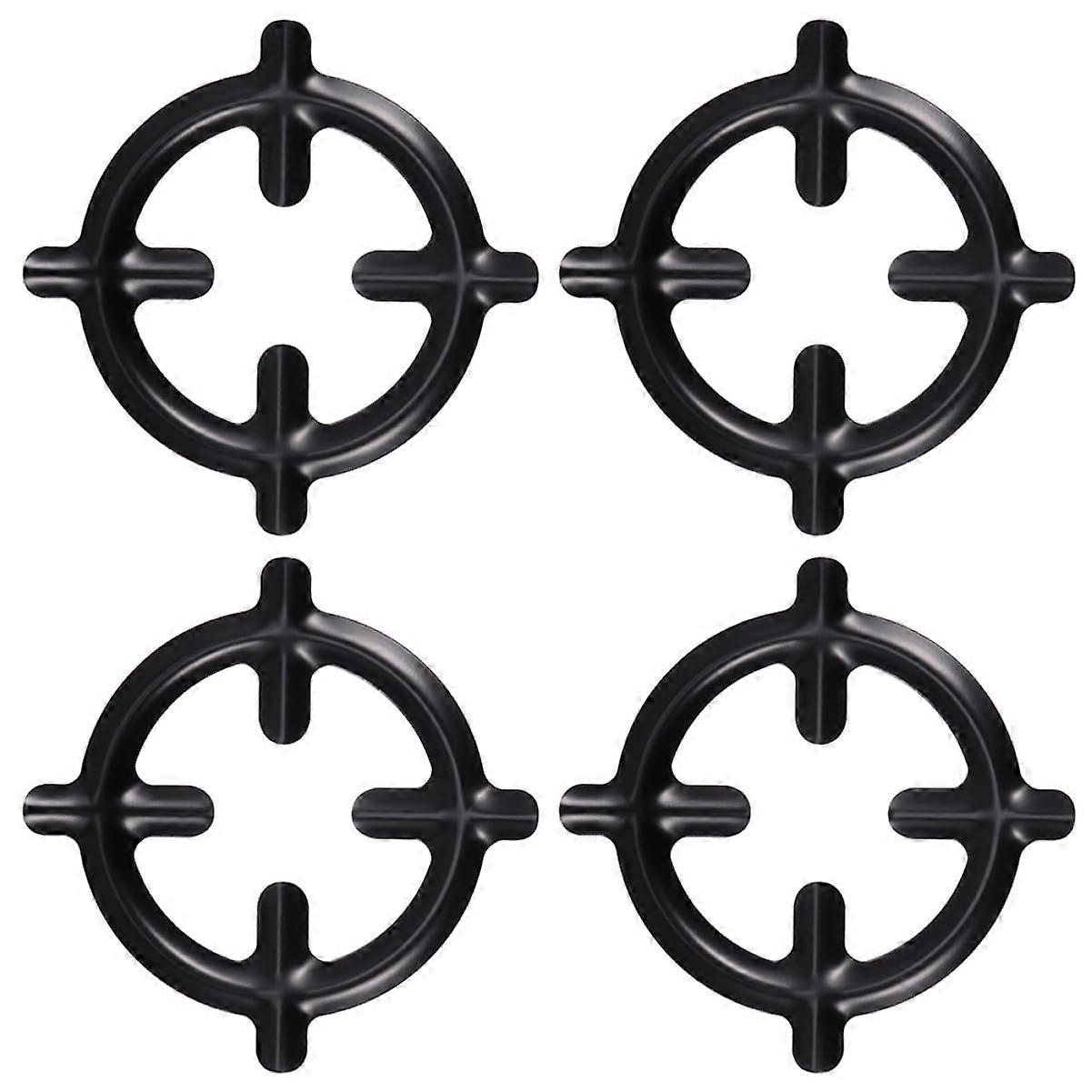 Gas Stove Trivet Set of 4 NonSlip Heat Resistant Iron Pot Stand for Coffee Maker and Gas Hob