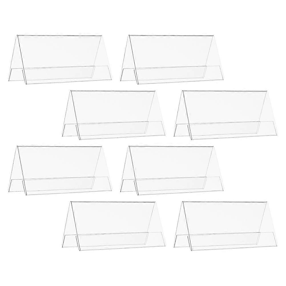 Office Conference Name Plate Acrylic Display Stand for Meetings 8Pcs