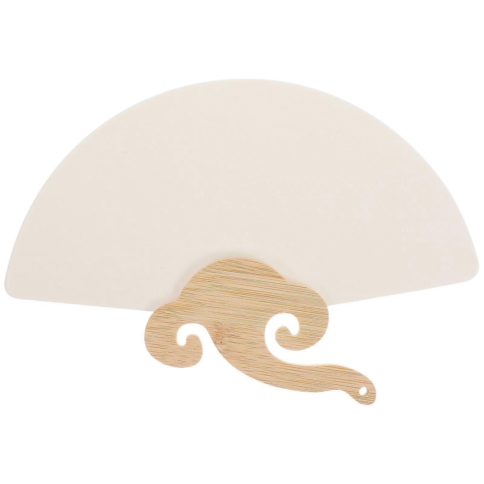 Lacquer Fan Materials Package DIY Handheld Paper Fan Kit for Craftsmen