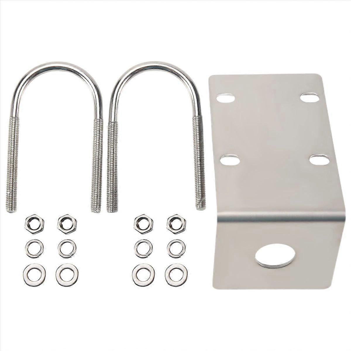 Stainless Steel Antenna Mount Bracket with U Style Bolts