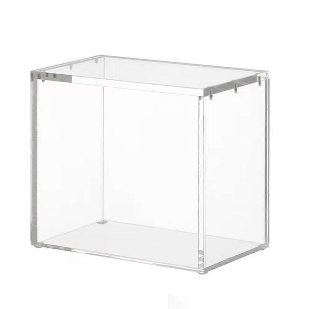 Clear Acrylic Display Case Collectibles Display Stands Clear Storage Container with Lid for Collectibles and Figure Card