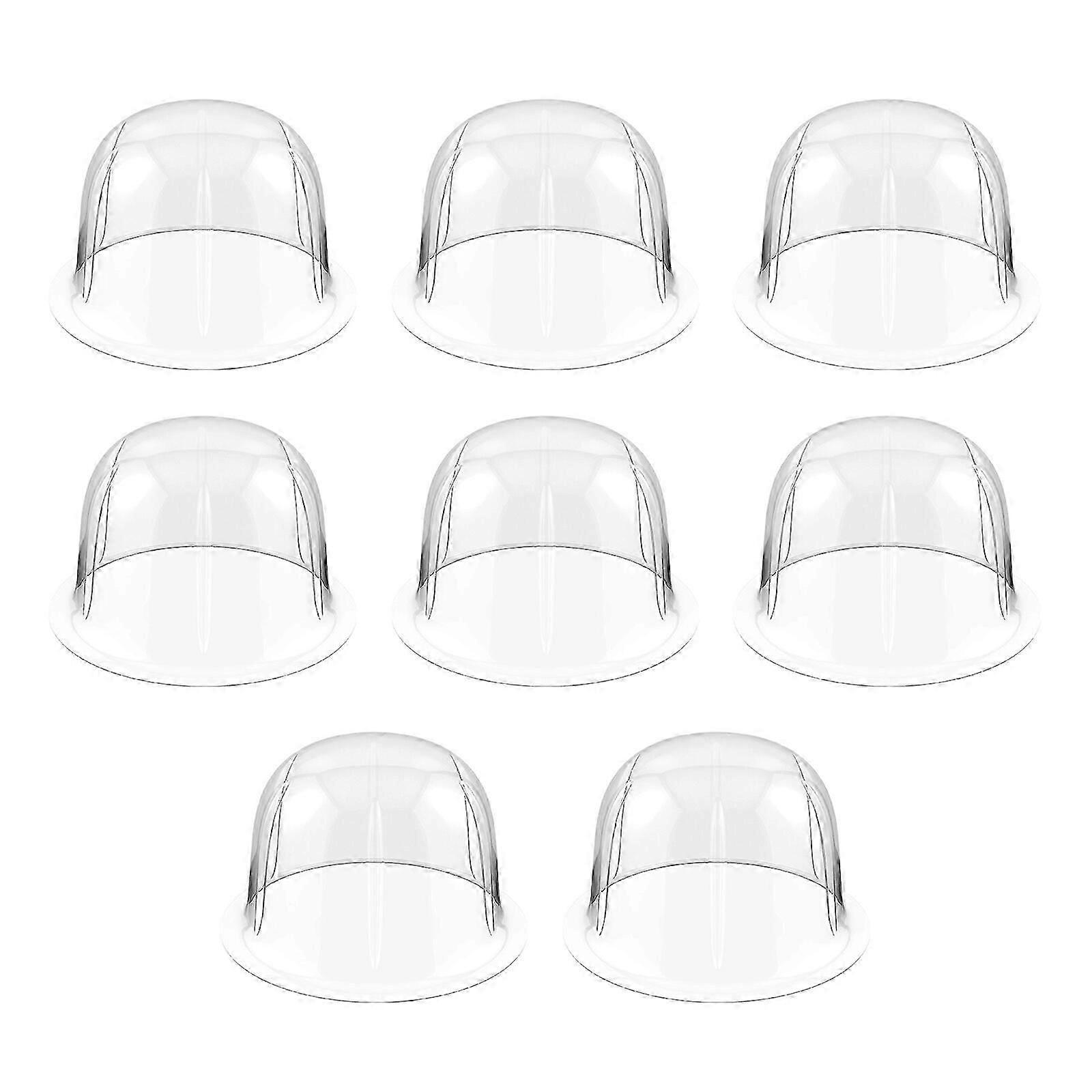 8pcs Plastic Hat Stands with Dome Shape Protector for Display