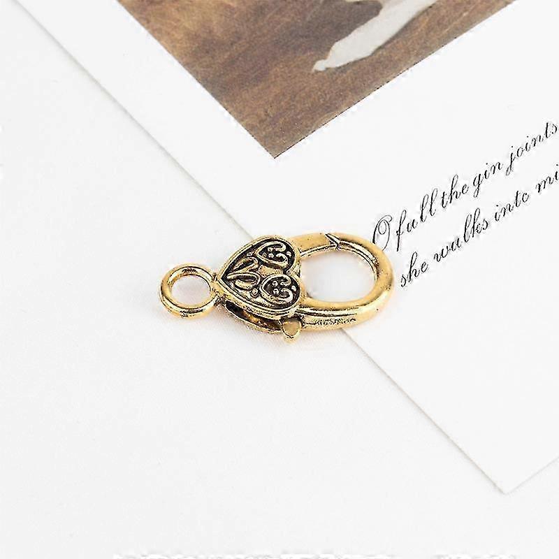 Lobster Clasp Hooks for Jewelry: 10pcs 27MM Heart Keychain Clasp Components