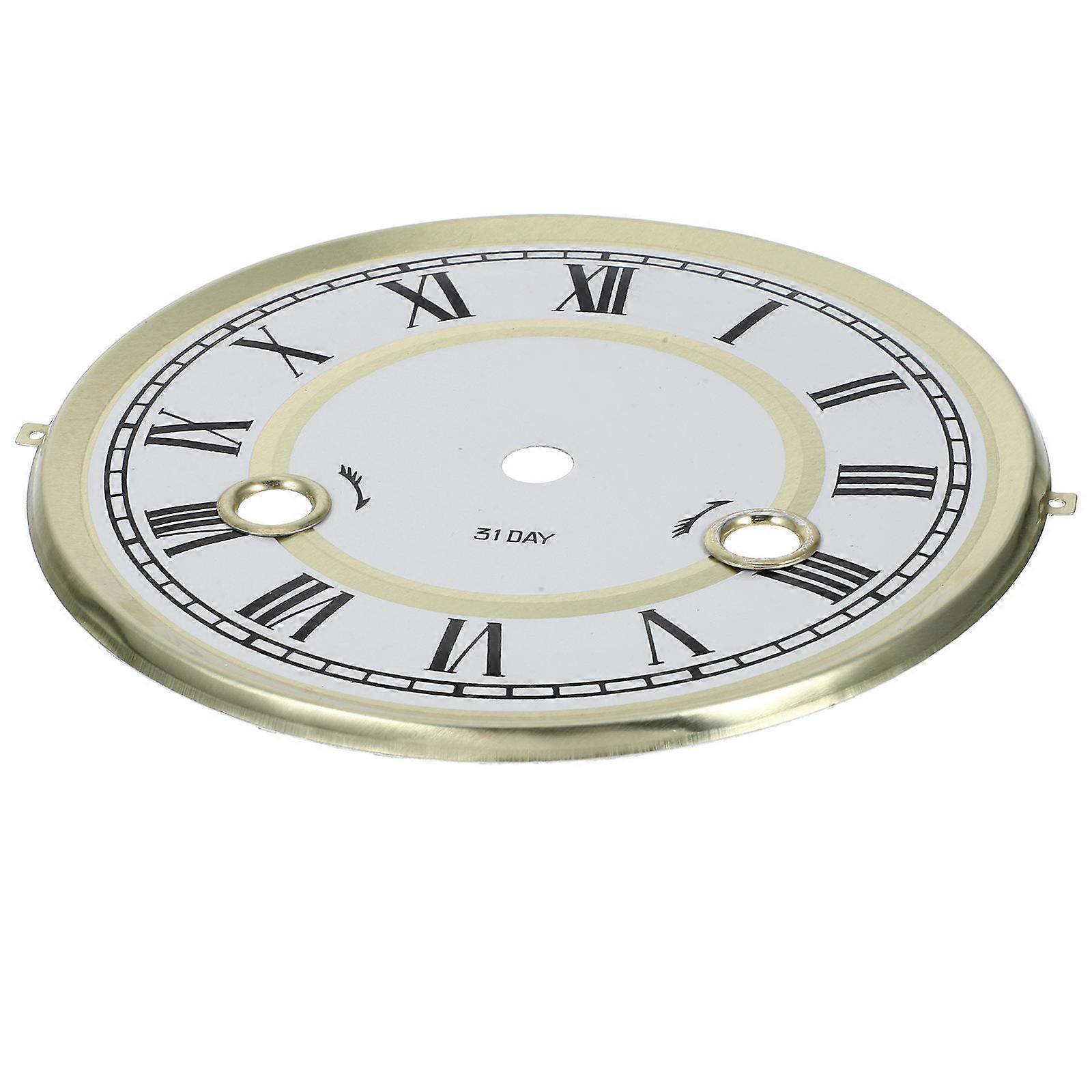 Roman Numeral Clock Dial Quartz Clock Dial Replacement Metal Accessory