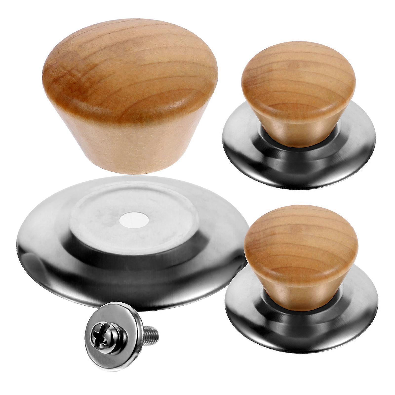 Replacement Kitchen Knobs For Cookware 12 Sets Sturdy Stainless Steel Lid Handles Classic Shape Ideal For Cooking