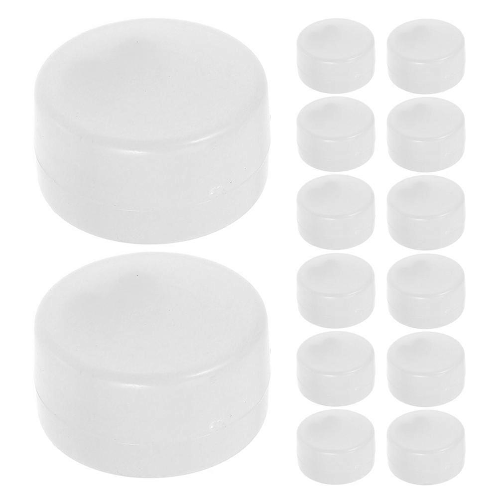 White Plastic Ring Boxes for Toys Noise Maker 40Pcs DIY Rattle Inserts