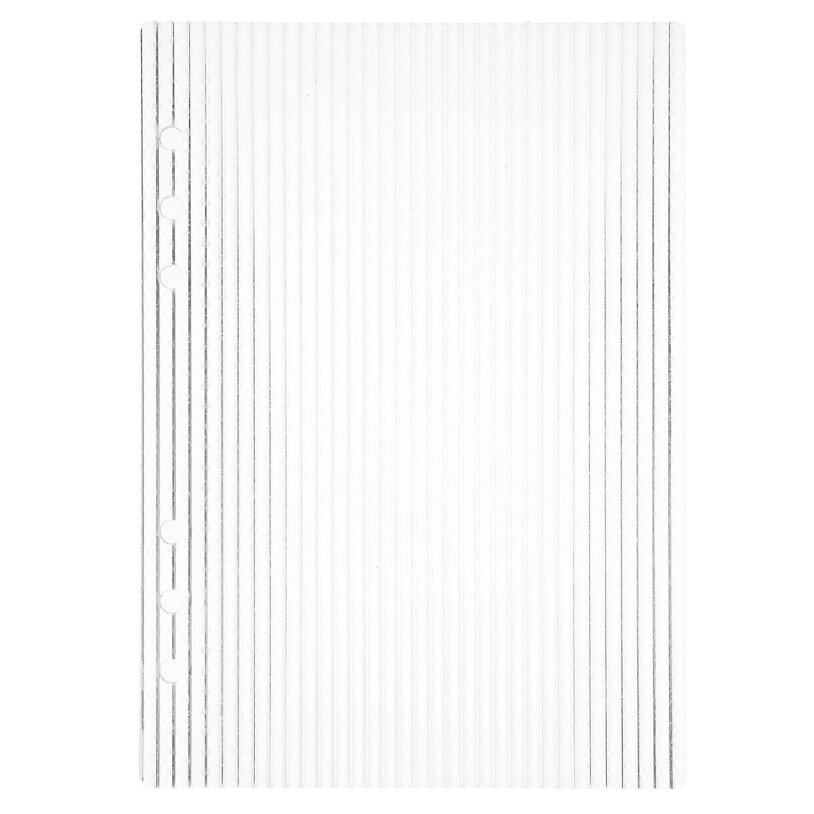 Acrylic 6-Ring Binder Cover for Office Transparent Notebook Shell