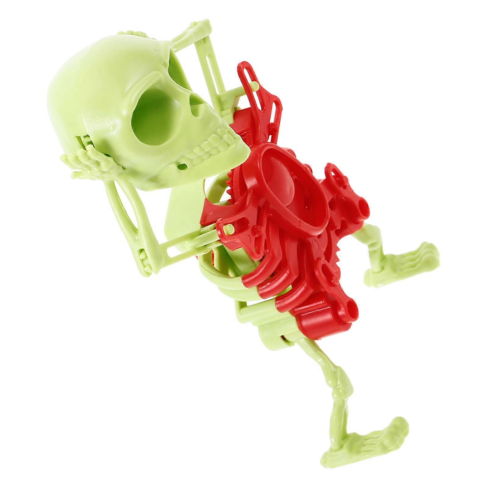 Plastic Wind Up Skeleton Toy for Playing Halloween Assorted Color