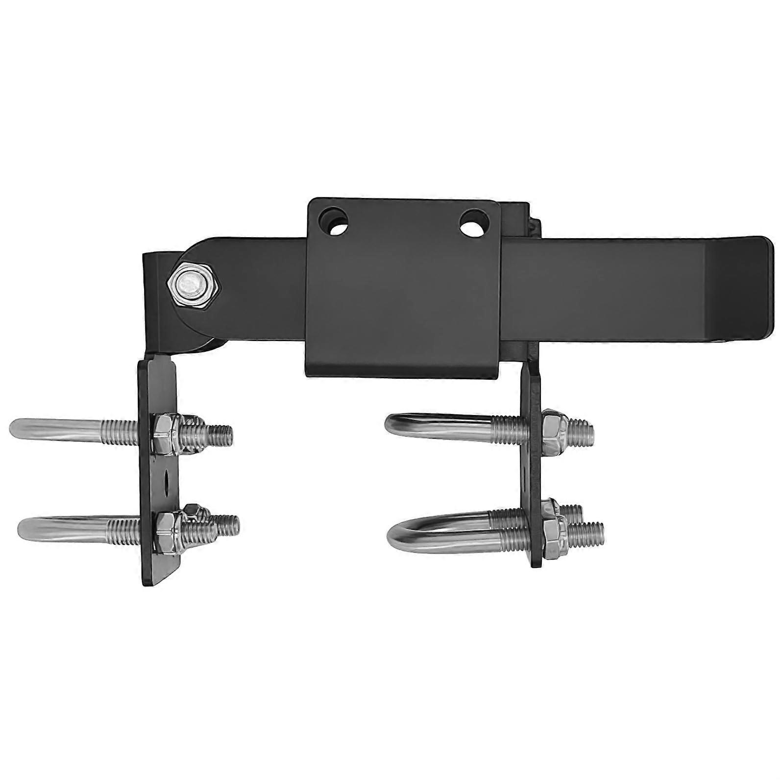 Heavy Duty Chain Link Gate Latch for Double Gates, Adjustable Fit, Weatherproof, Farm and Yard Use