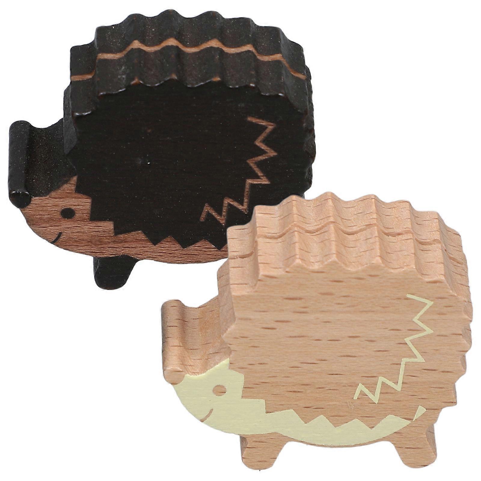 Assorted Color Wooden Message Clip for Table Use 2Pcs Mini Holders