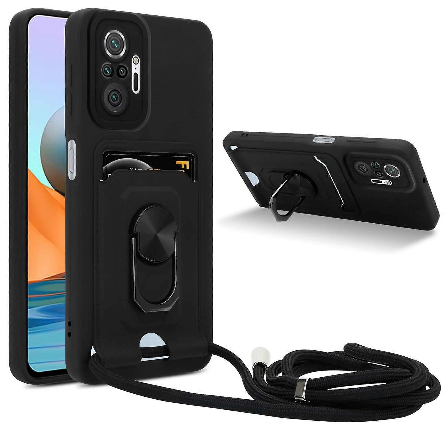 Case Xiaomi RedMi NOTE 10 PRO Protective Case with Chain and Stand Function