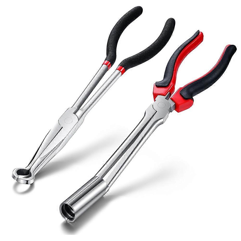 2 Pack Spark Plug Wire Removal Tool Kit Spark Plug Boot Removal Tool and Pliers Pulling Tool,Wire Puller Removal Tool A