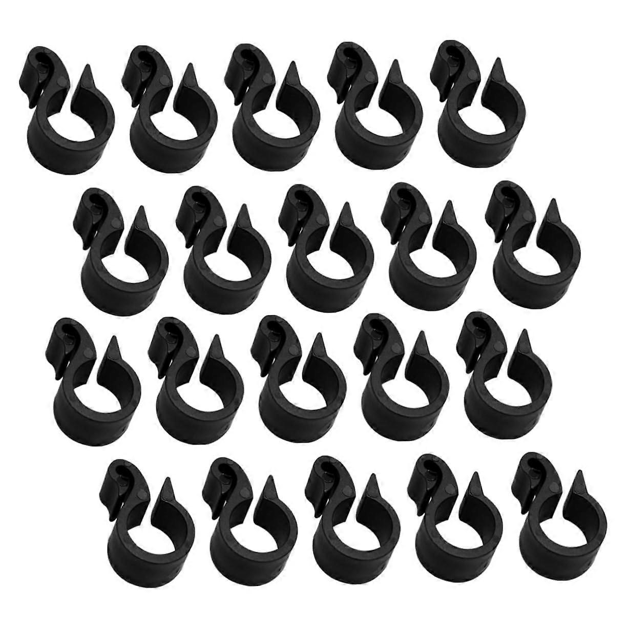 50pcs Garden Hose Clamp for Irrigation PE Pipe Clip with Durable Snap Lock and Easy Installation