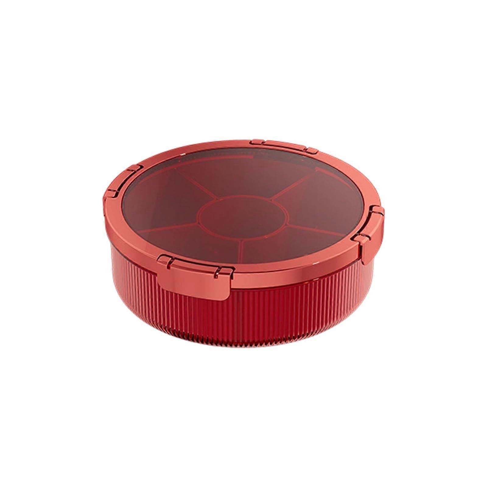 Candy and Nut Serving Tray with Clear Lid, MultiCompartment Snack Organizer for Family Gatherings