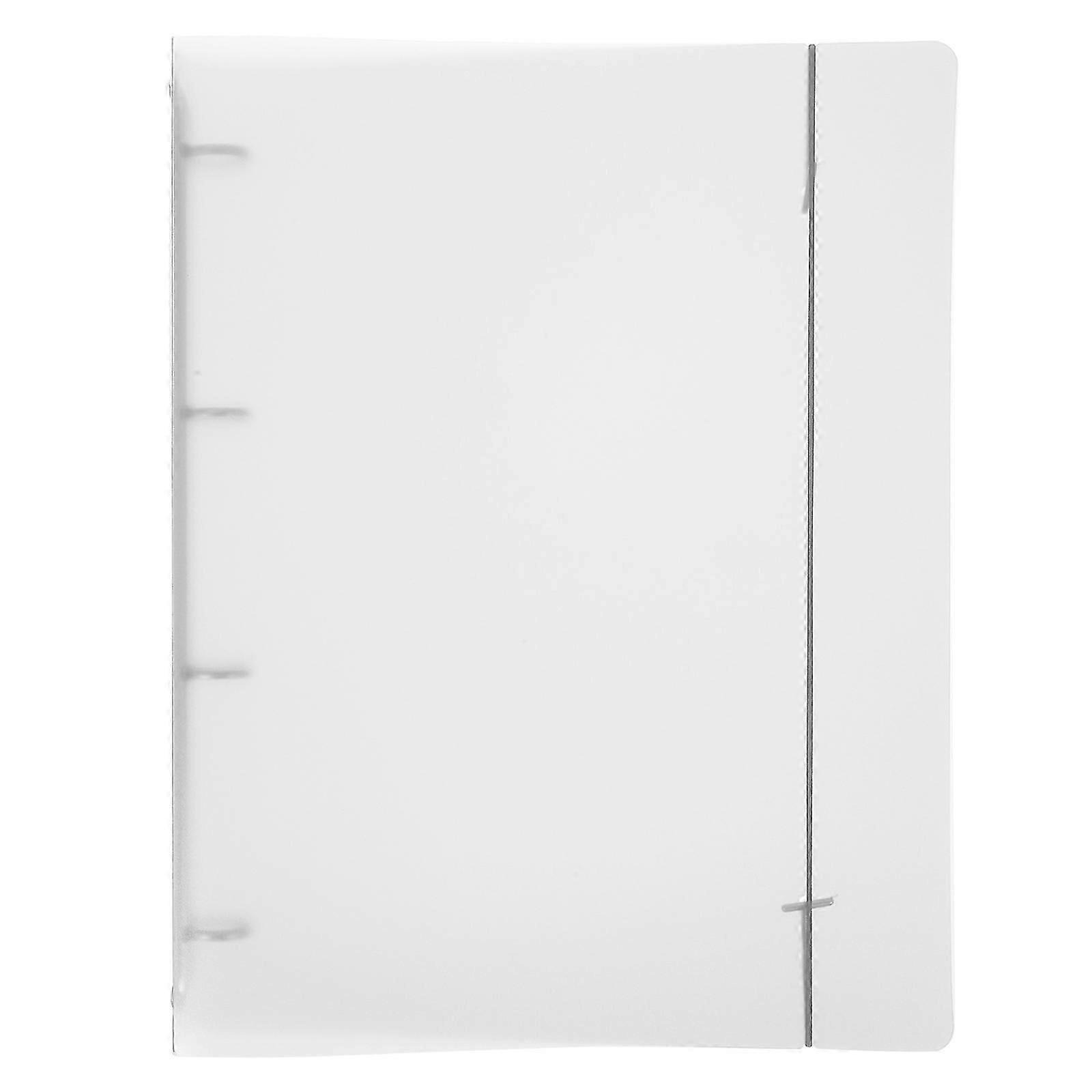 Plastic Document Folder Organizer Portable File Organizer School Projects Matte Transparent Design 1Pack