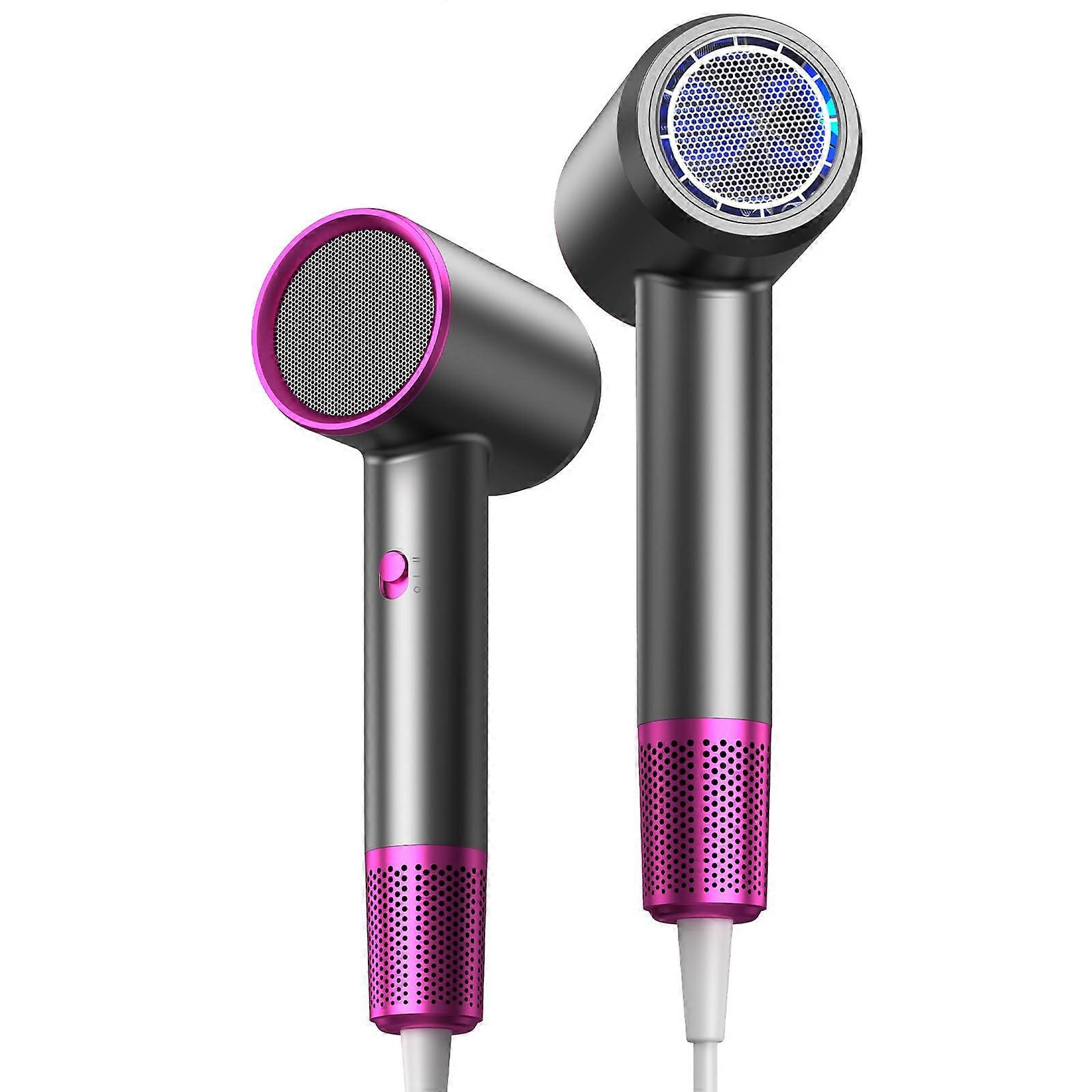 Professional Ionic Hair Dryer 1200W Fast Drying with Cool Shot and Low Radiation Design Gray