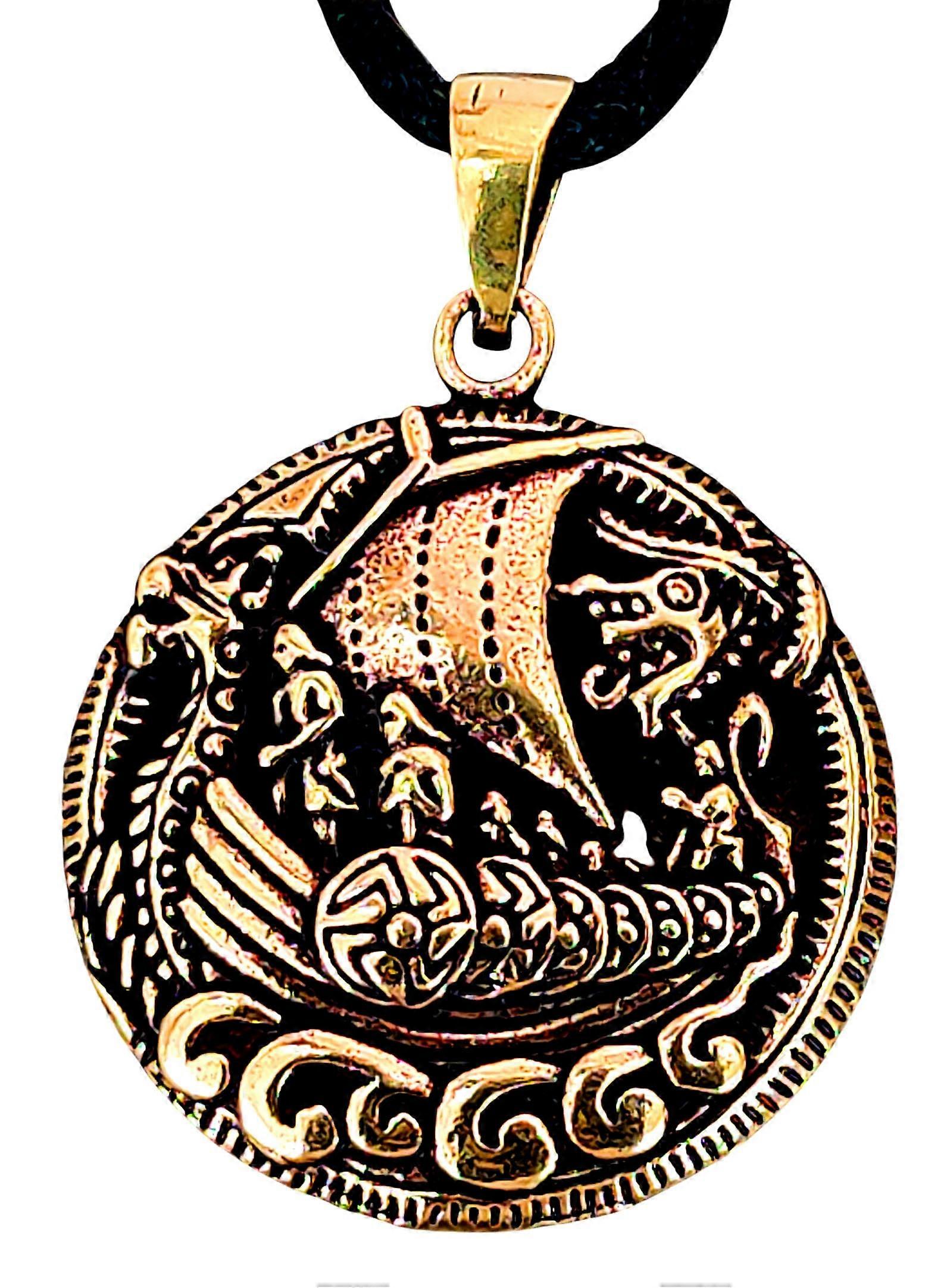 Anhänger 153 Wikinger-schiff - Bronze