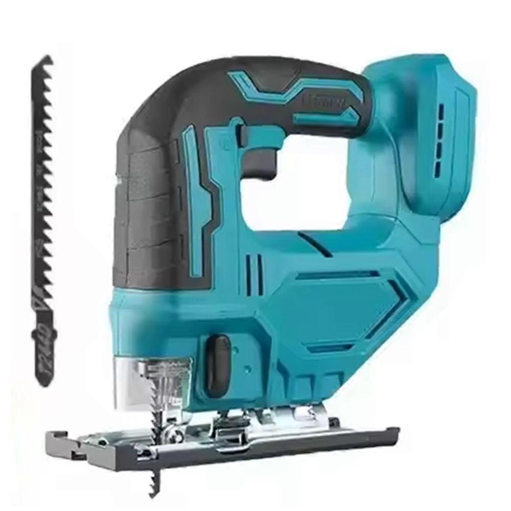 Cordless Electric Jig Saw for 18V Multi-Function Portable Woodworking Tool Without Battery