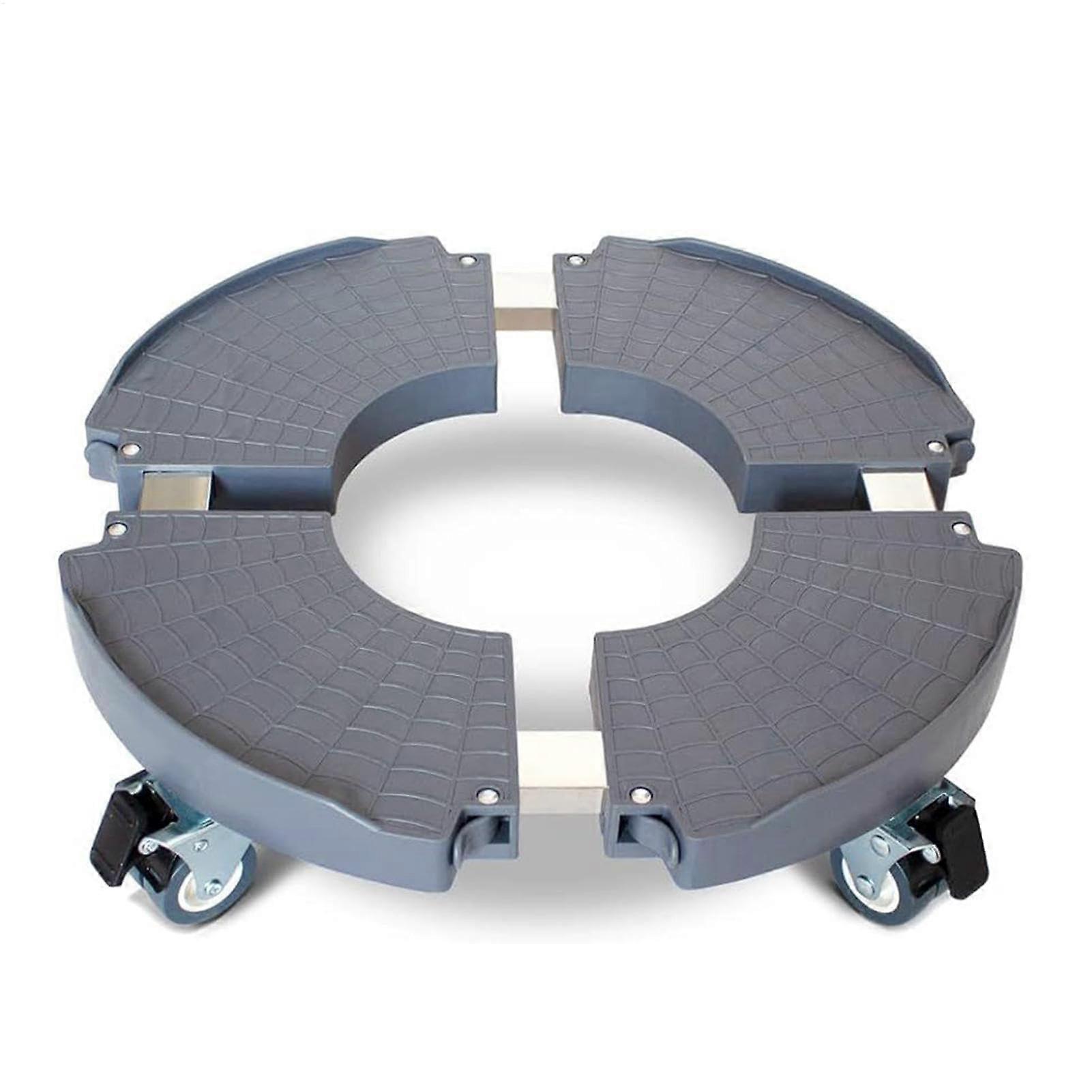 Plant Caddy with Wheels, Adjustable Diameter, RustResistant Steel, 360° Rotating for Large Pots