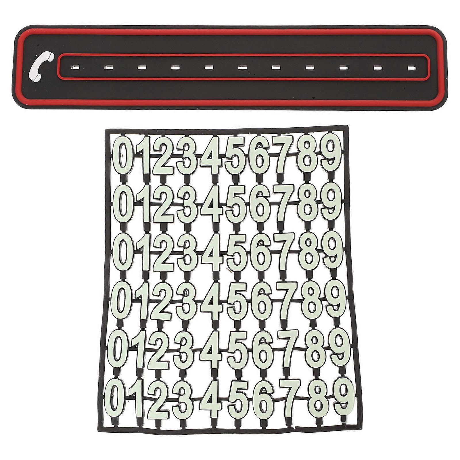 Temporary Stop Sign Night Light Phone Number Tag for Use Creative