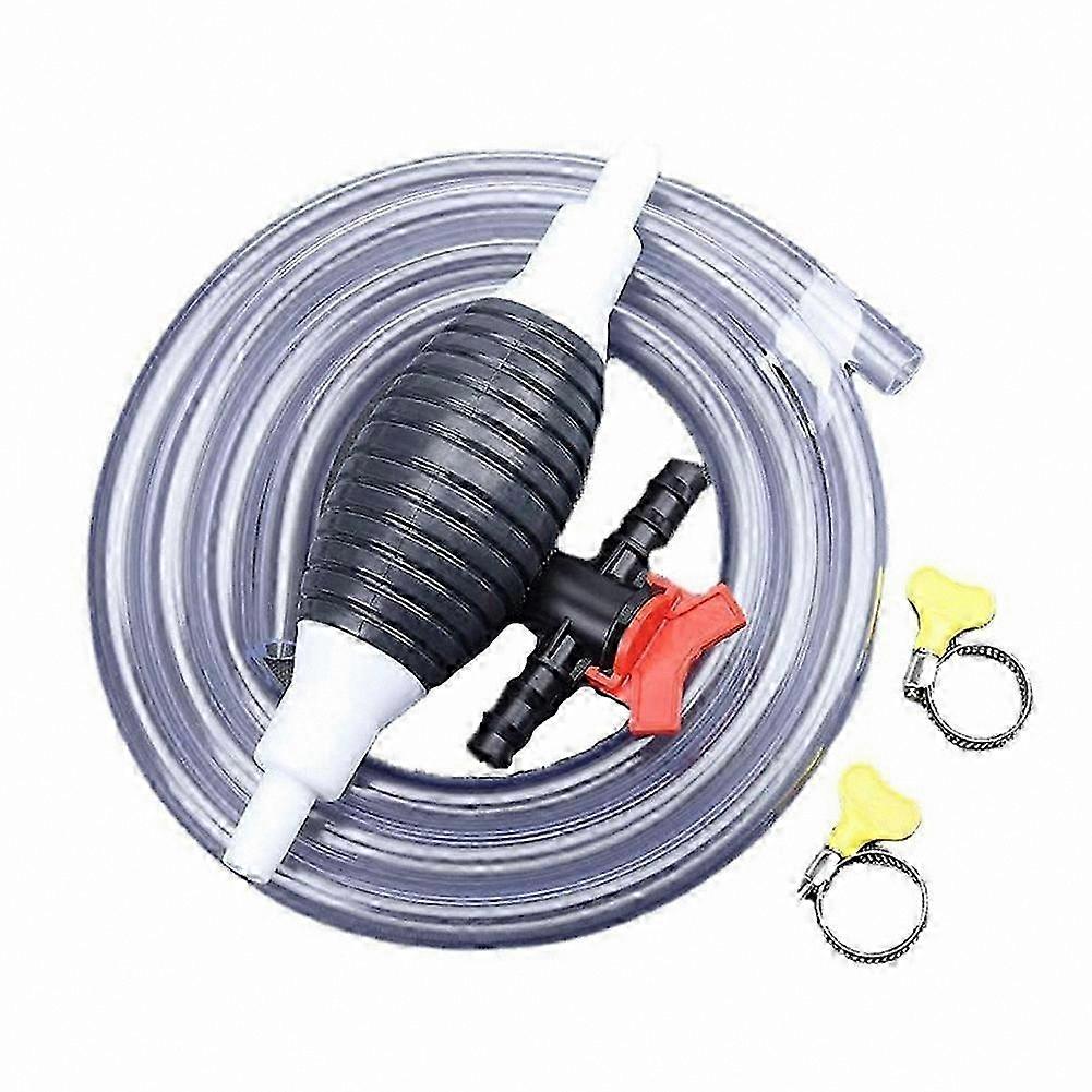 Manual Liquid Transfer Pump, Portable Siphon Hose for Multi-Purpose Use (2 Meter)