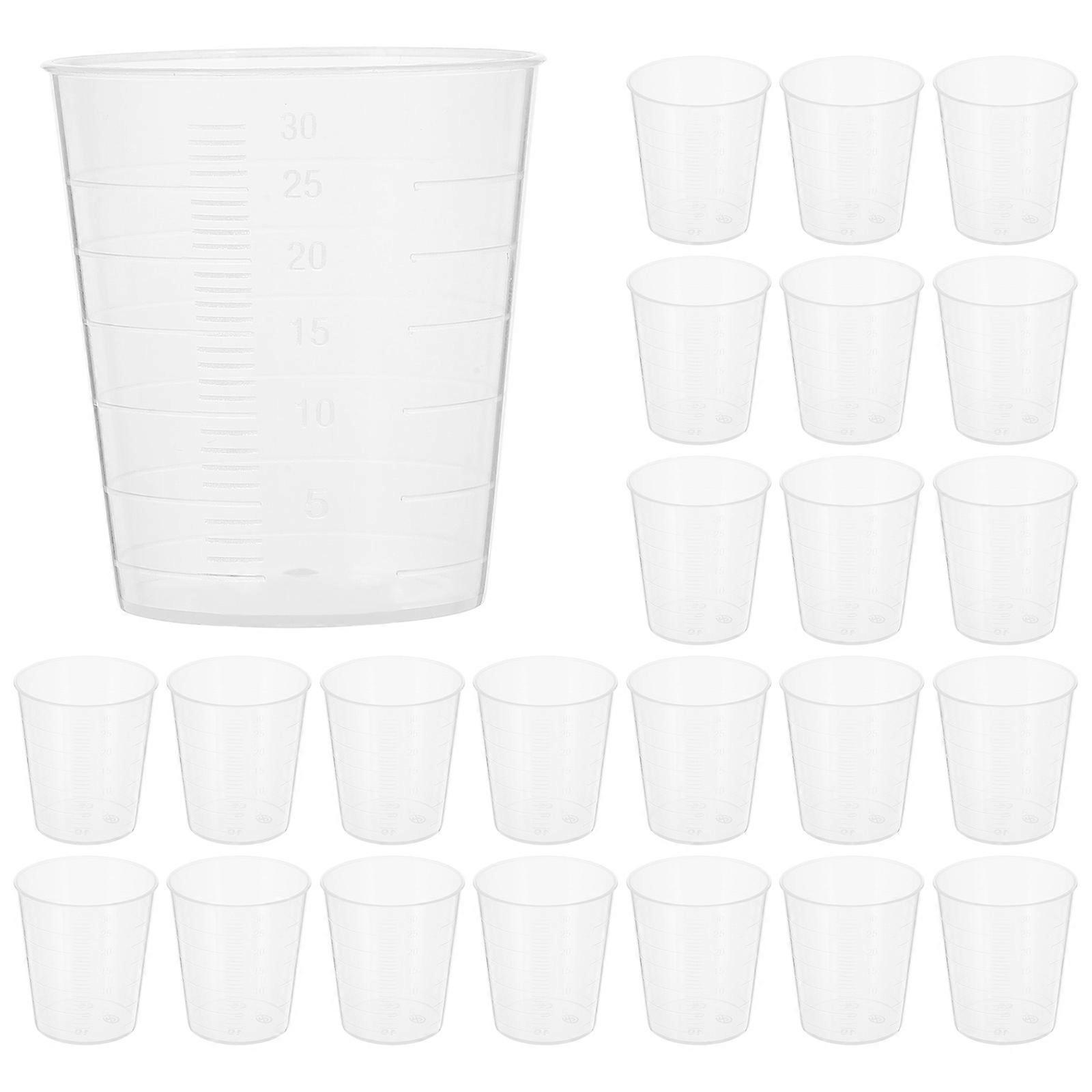 Transparent Measuring Cups Clear Scale Cups For Students Teachers 100Pcs