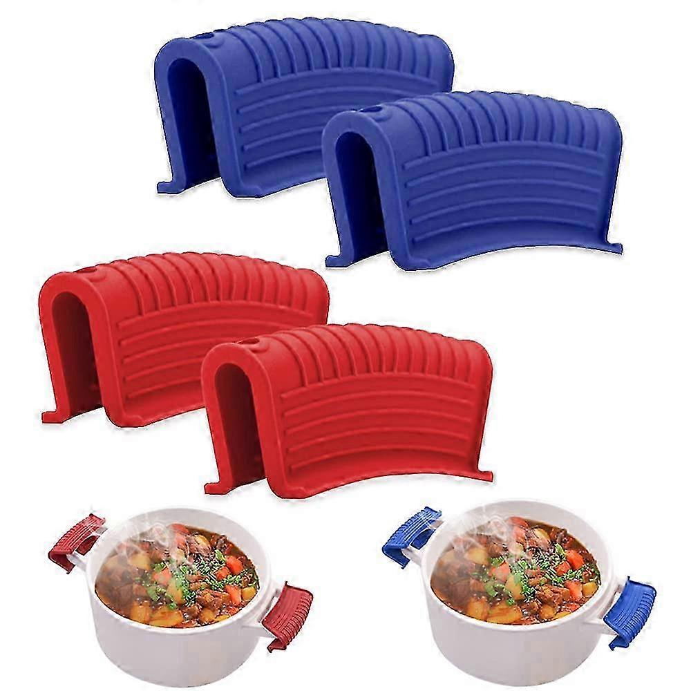 2 pairs silicone pot handle covers 26-27s
