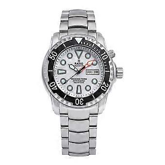Ratio FreeDiver Helium-Safe 1000M Sapphire Automatik 1068HA96-34VA-WHT Herrenuhr