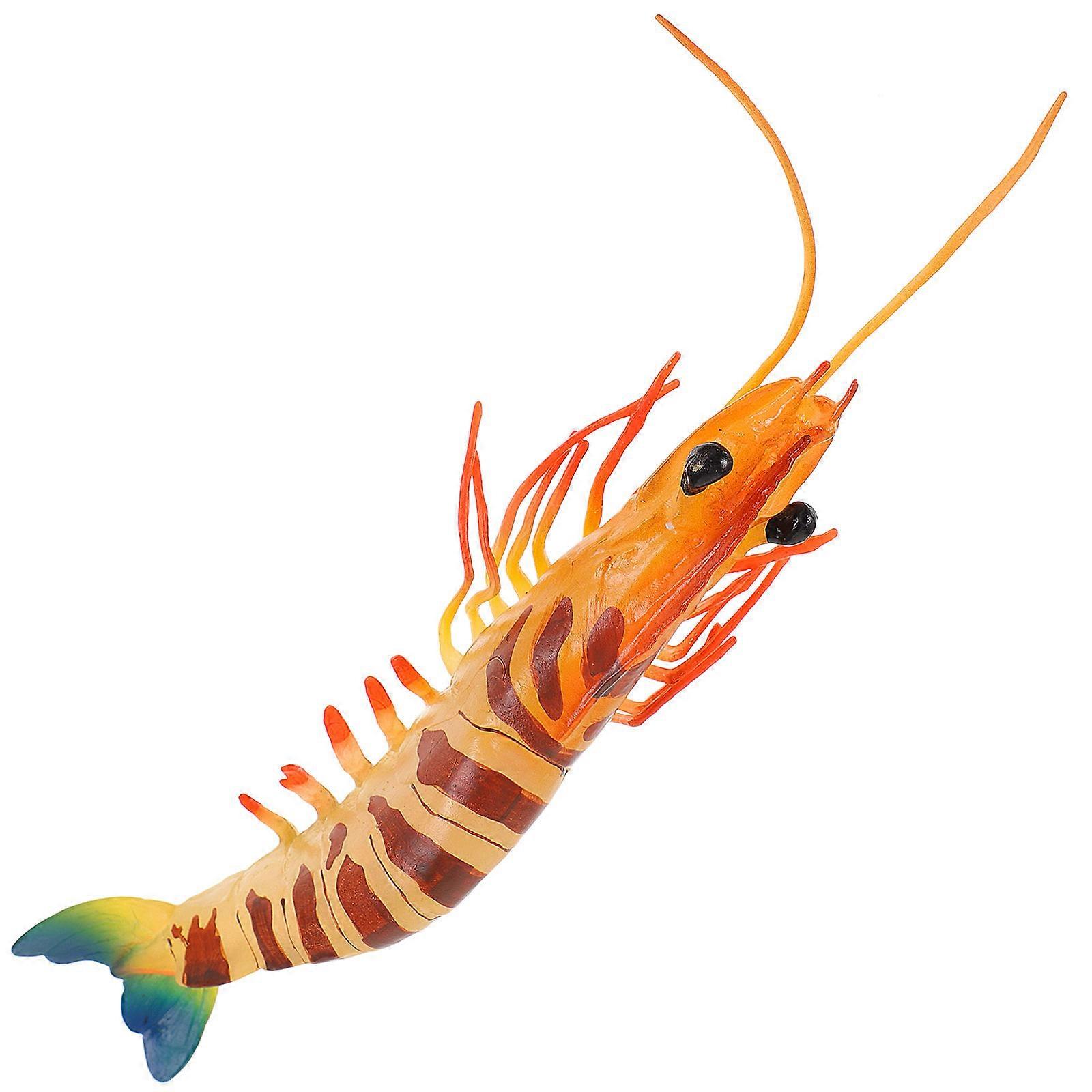 Simulation Shrimp Figure Plastic Model for Decor Lifelike Decoration