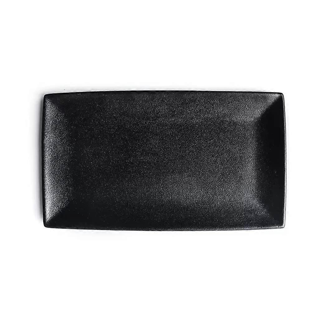 Ceramic Serving Plate Nordic Rectangular Porcelain Fish Dish for Dessert Salad and Vegetables