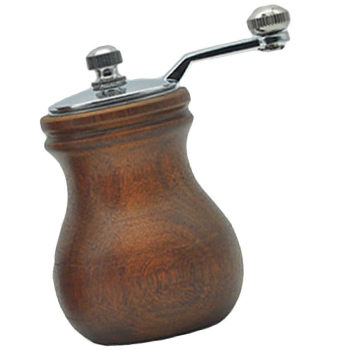 Wooden Pepper Grinder with Adjustable Coarseness, Refillable Salt and Pepper Mill for Kitchen
