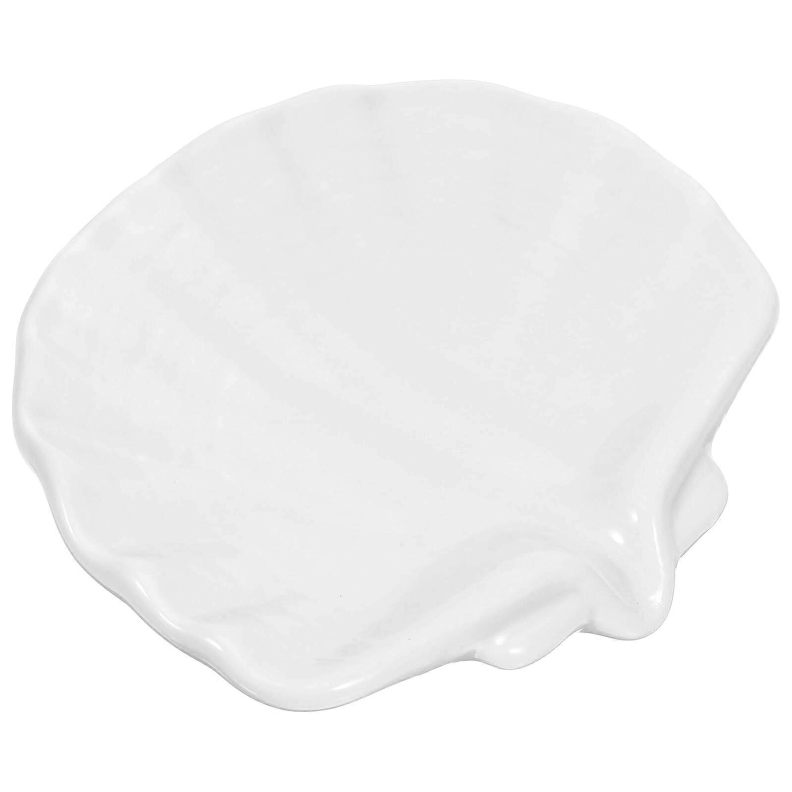 Ceramic Soap Dish with Drainage, White Bathroom Soap Holder Keeps Soap Dry, Elegant Durable Design