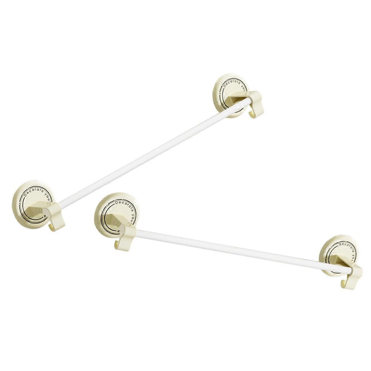 2pcs Towel Rack Wall Mounted RustResistant Iron Bar for Bathroom and Kitchen SpaceSaving Use