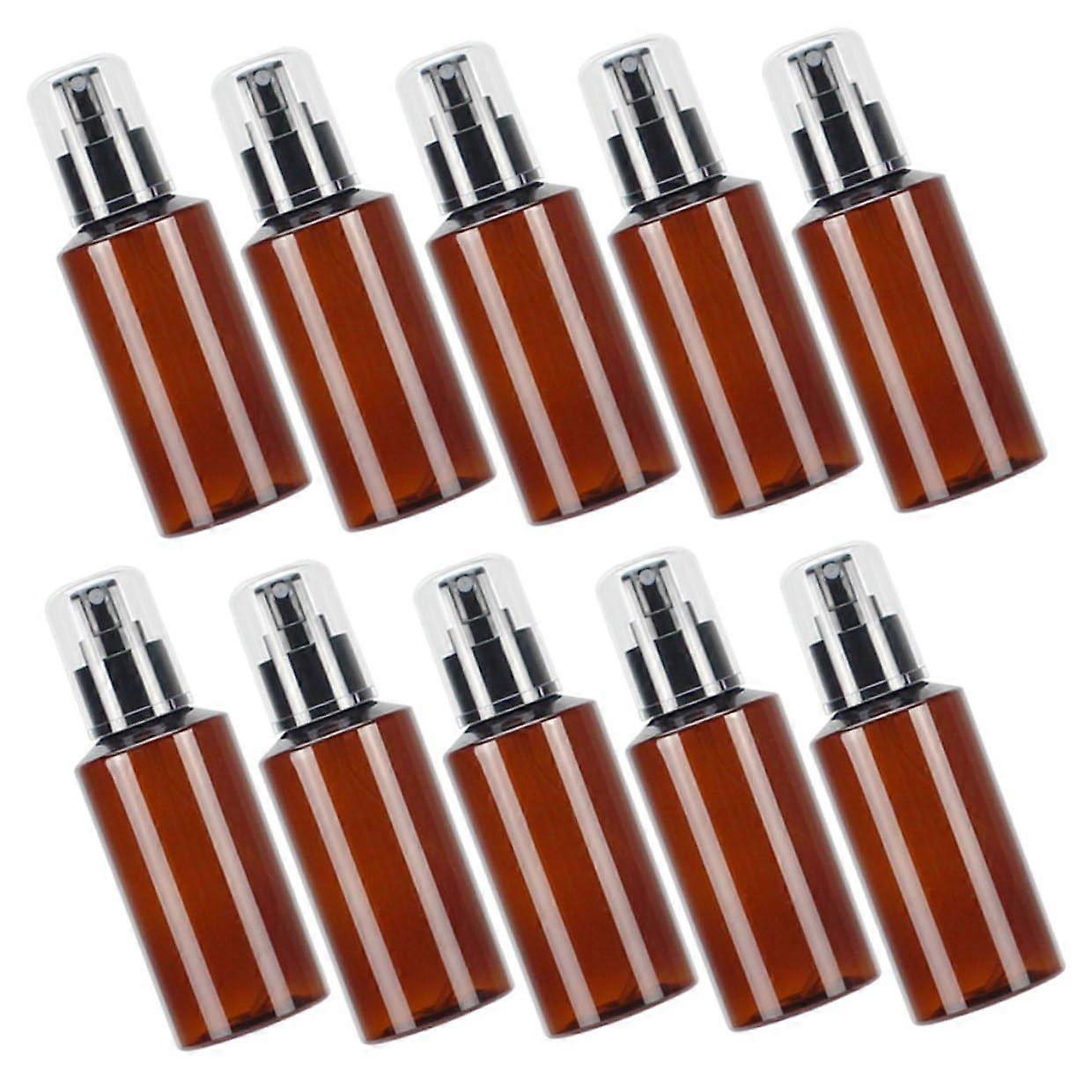 10Pcs Travel Spray Bottles Leakproof Refillable Perfume Containers Compact Empty Fine Mist PET