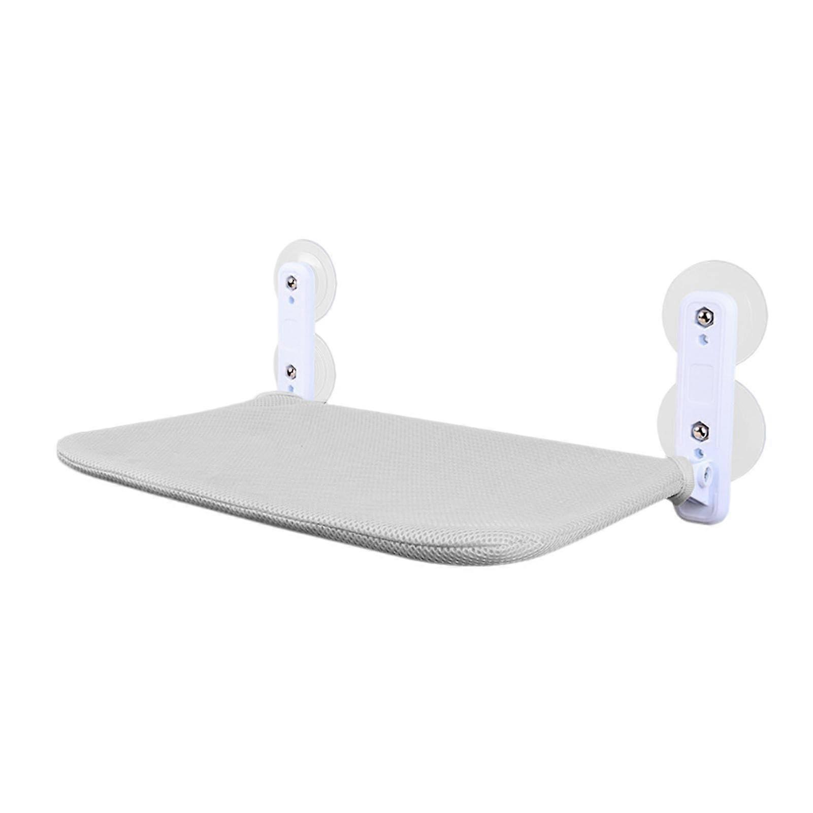 Cat Window Perch with Suction Cups, Foldable Cat Hammock, Breathable Mesh Seat, Gray 52x30cm