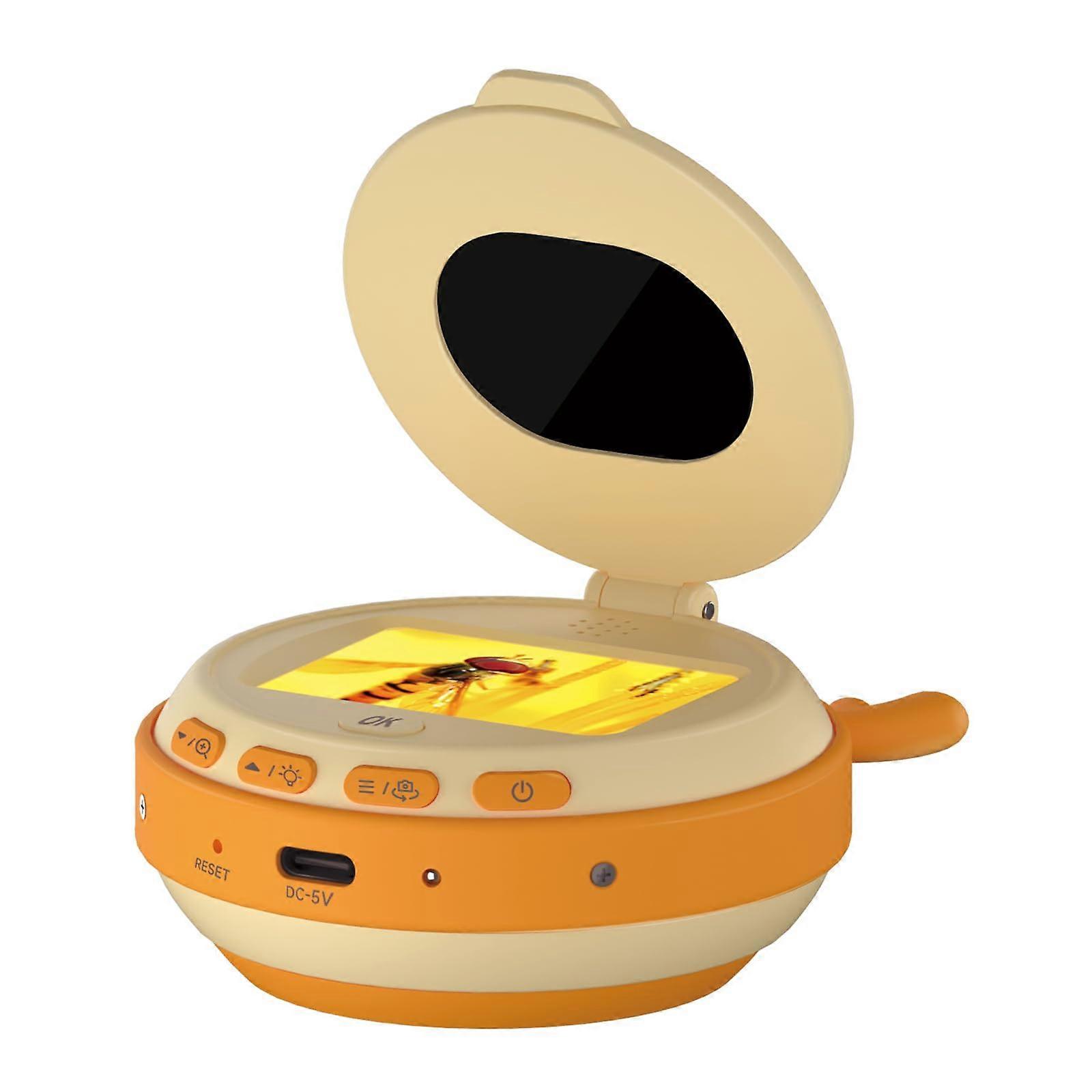 Kids Digital Microscope 500x Magnification with 2inch LCD Screen Adjustable LED for Science Experiments