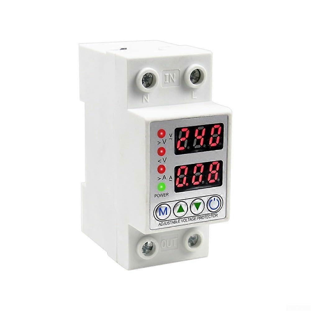 Voltage Protector with Dual Display Automatic Reset for Single Phase 230V AC Over and Under Voltage