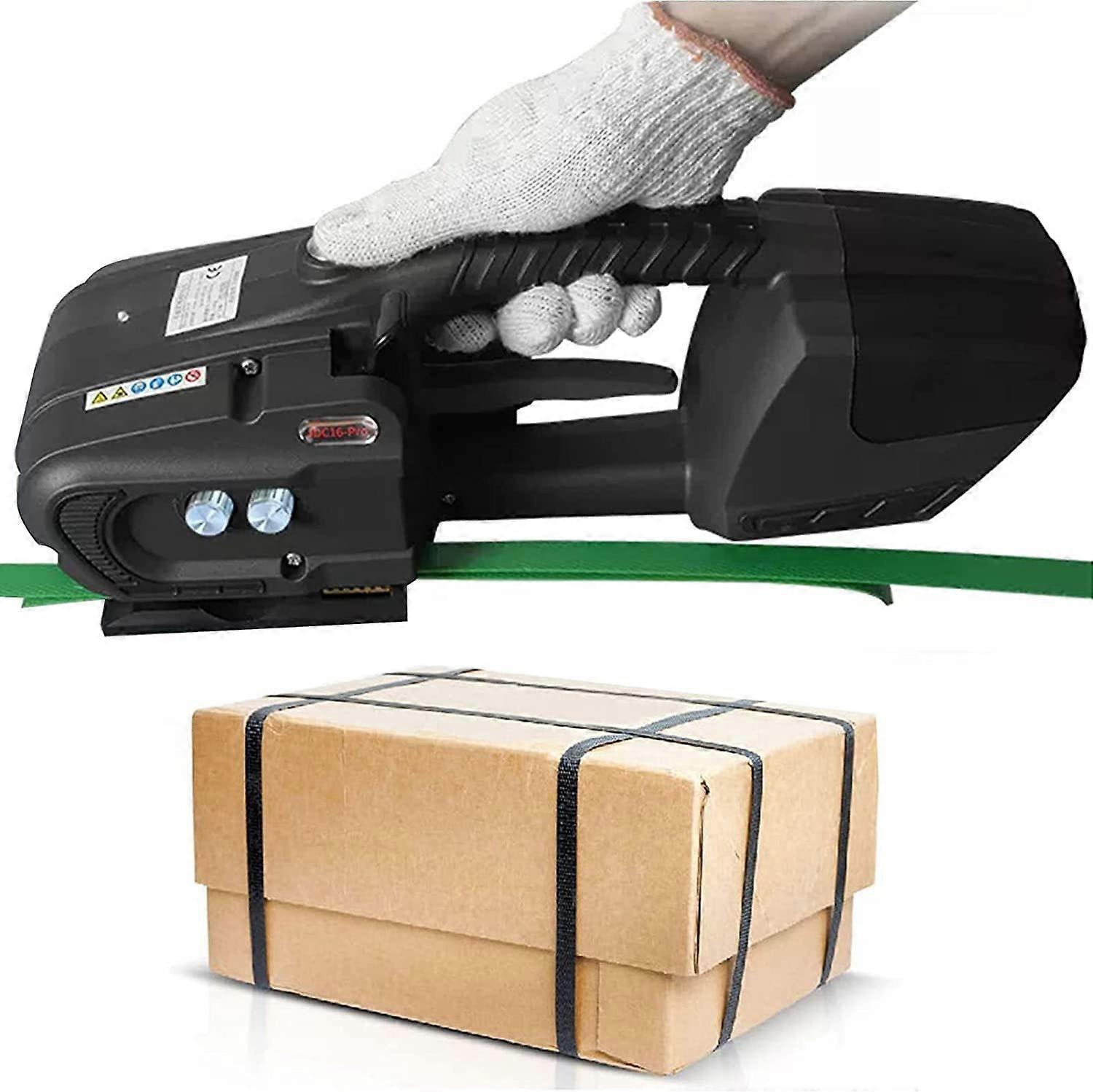 Electric Strapping Machine for PP PET Strap, Automatic Handheld Banding Tool for Plastic Packaging