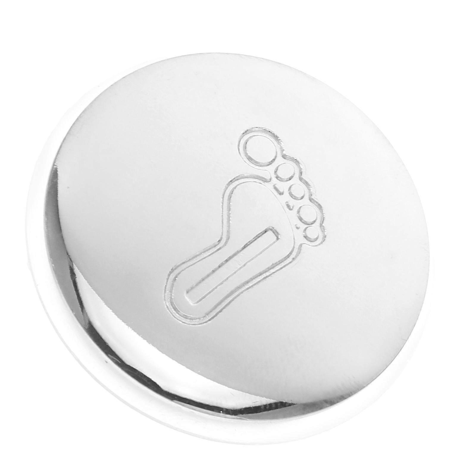 Flat Silver Shower Drain Cover, Debris Prevention Hair Catcher, 1 Pack