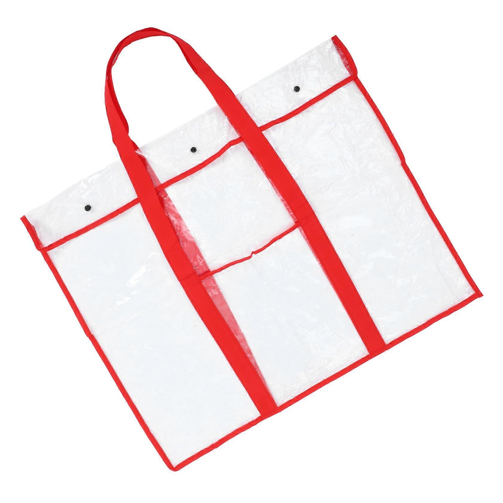 Clear PVC Tote Bag with Durable Convertible Design for Artwork, Whiteboard and Document Storage