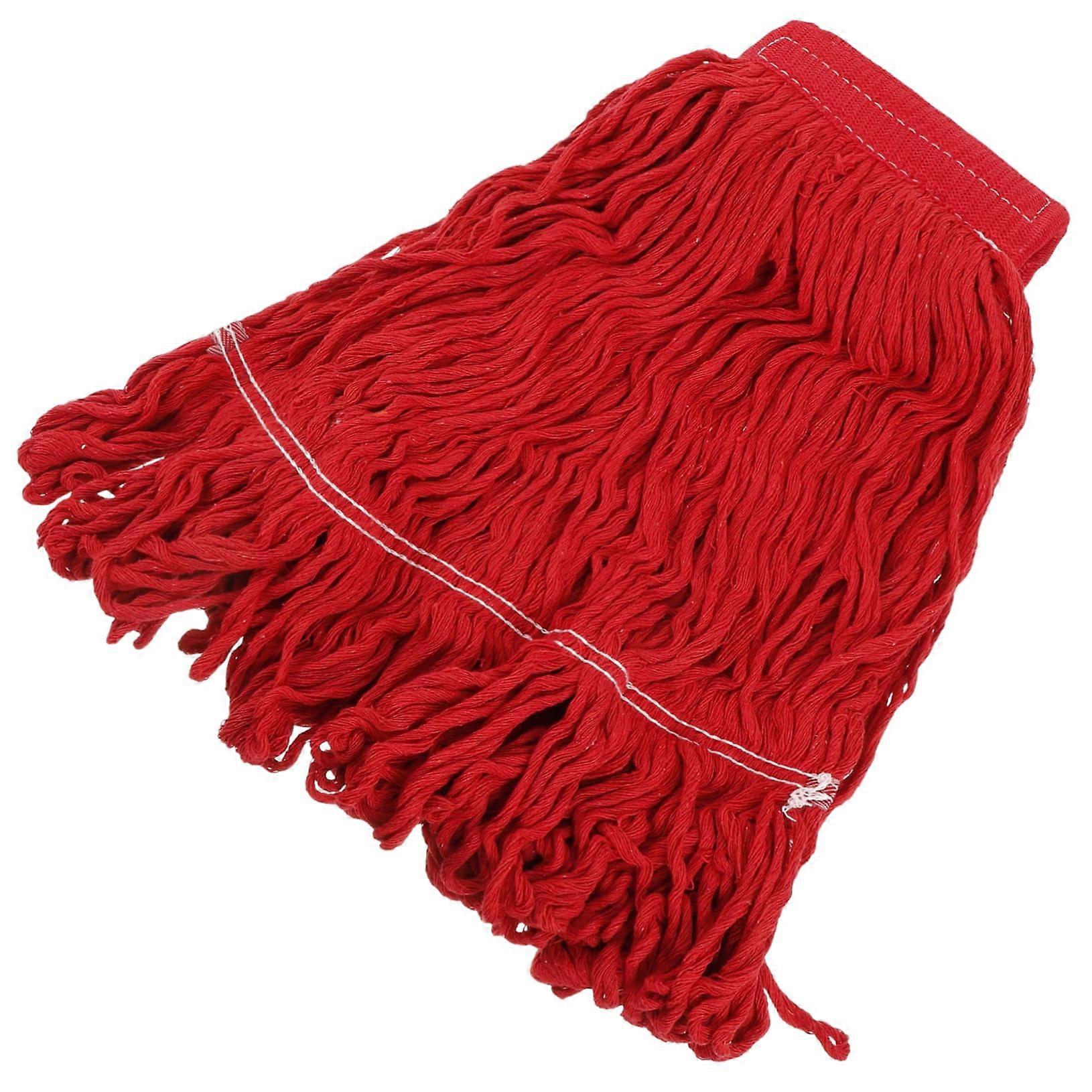 Industrial Mop Head Replacement Washable Red String Mop Head Compatible with OCedar