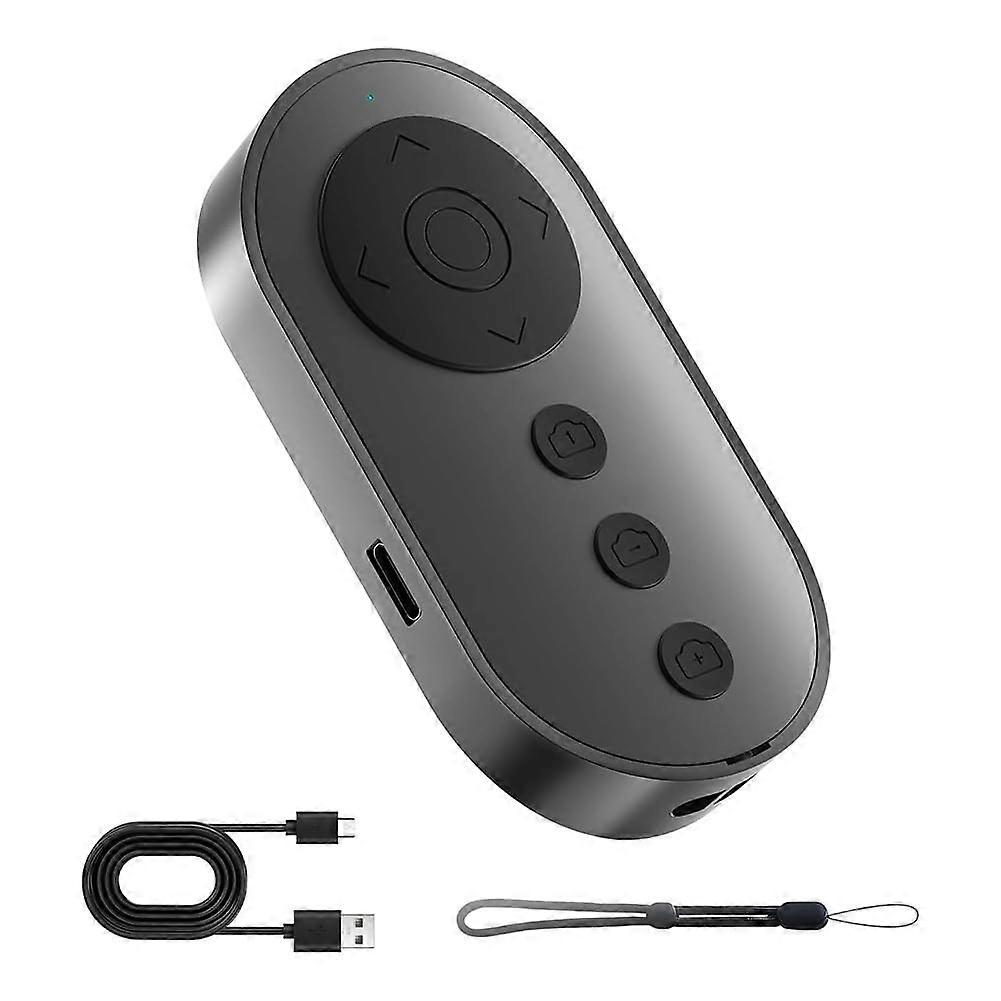 Bluetooth Camera Remote Shutter with Zoom Control and Front Rear Switch for iPhone and Android