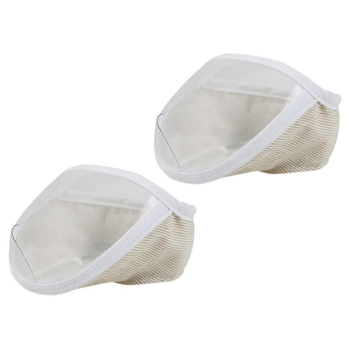 2Pcs Transparent Cat Grooming Muzzle for Bite Prevention and Bathing, Lightweight Easy Clean