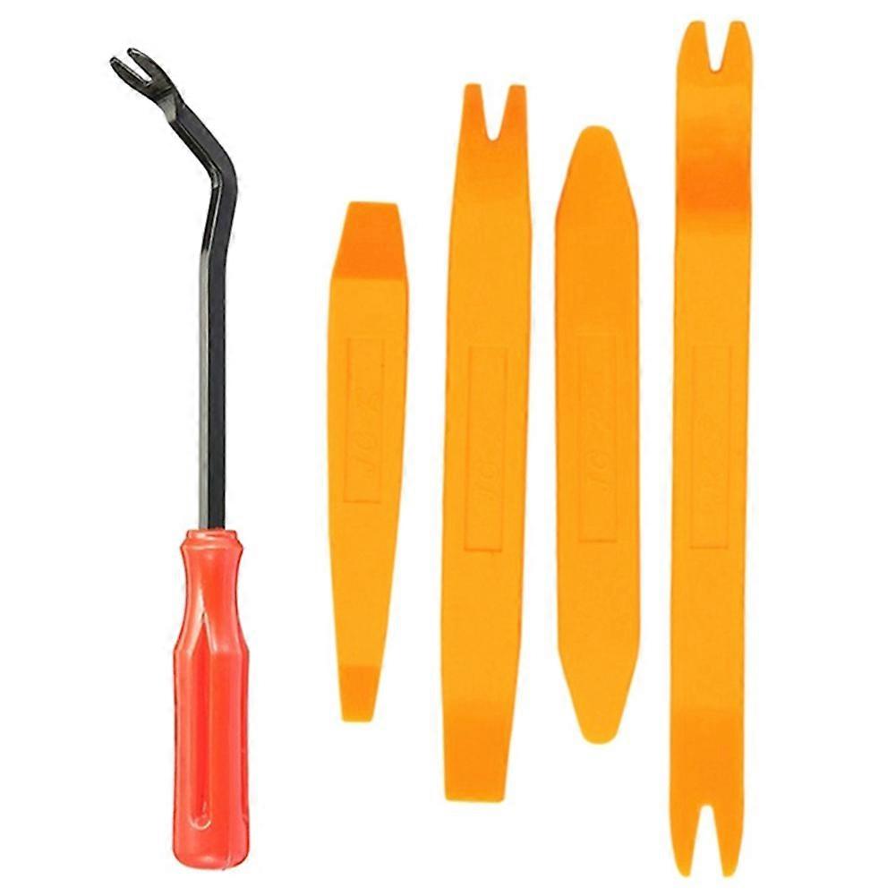 5-Piece Removal Tool Kit Plastic Pry Bar Door Panel Removal and Modification Interior Screwdriver Maintenance Tool
