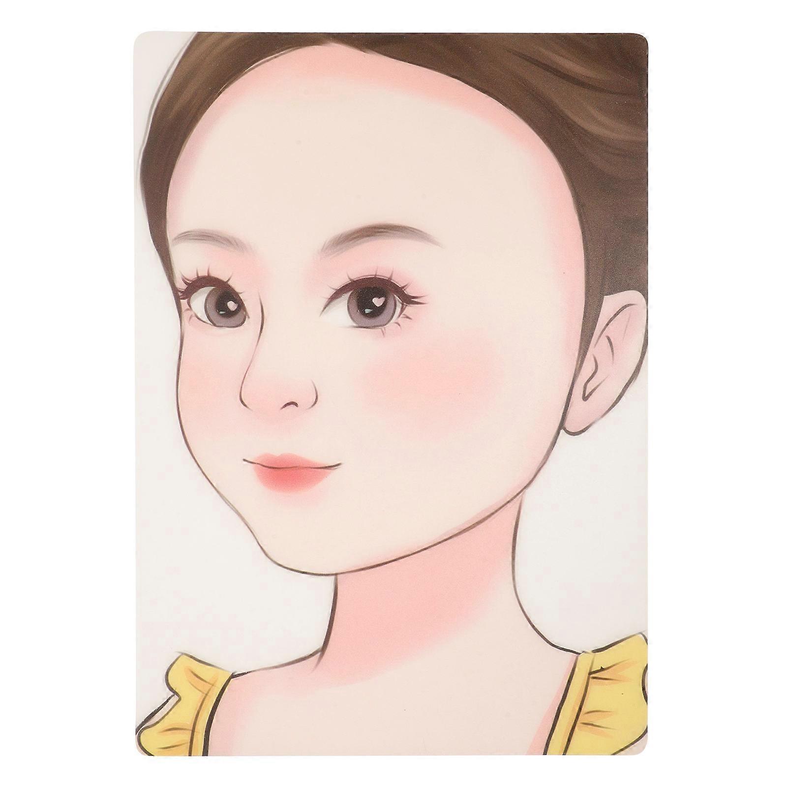 Face Painting Practice Board Plastic Makeup Practice Board for Face Painting