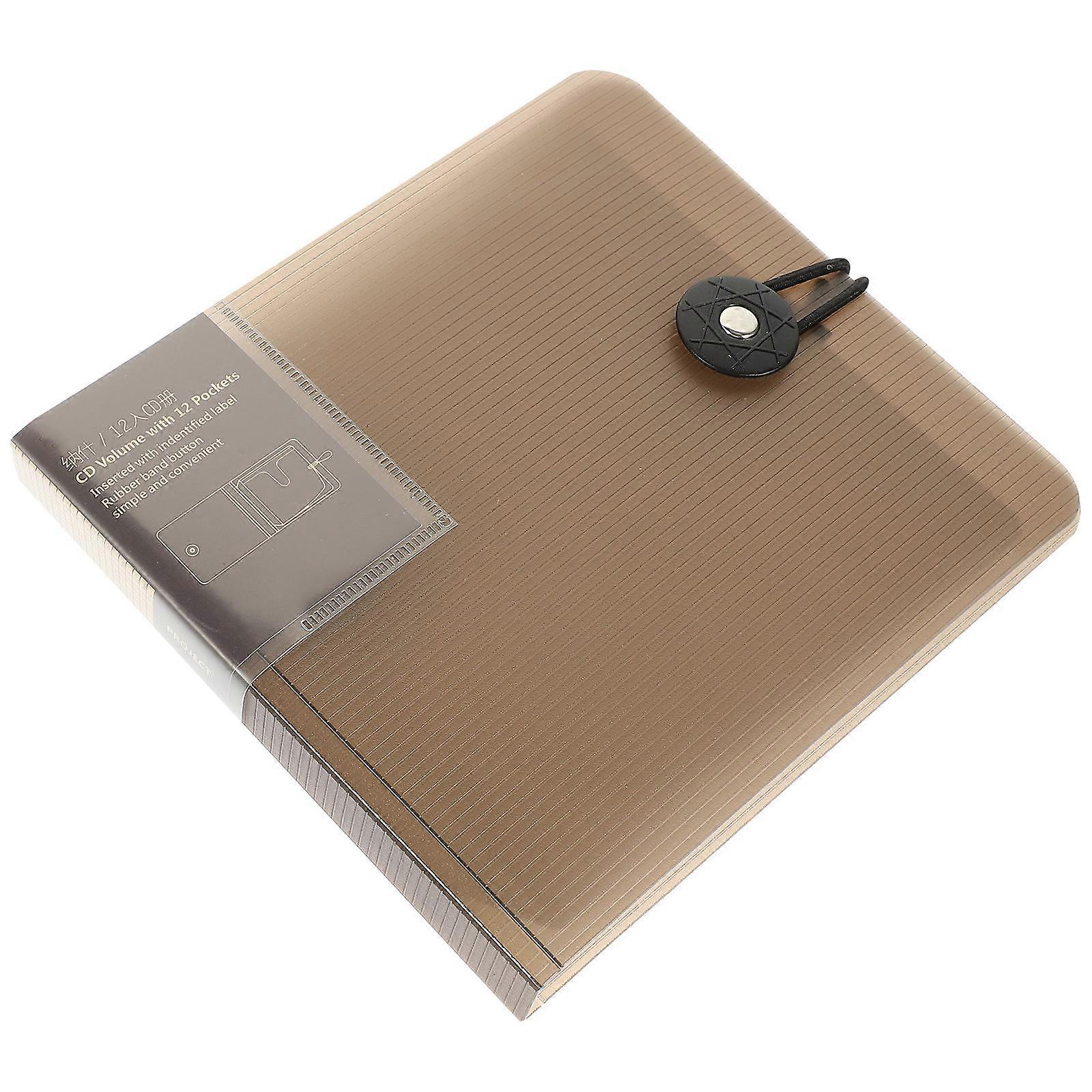 Cd Storage Case for Storage Use with 12 Capacity Coffee Plastic Holder