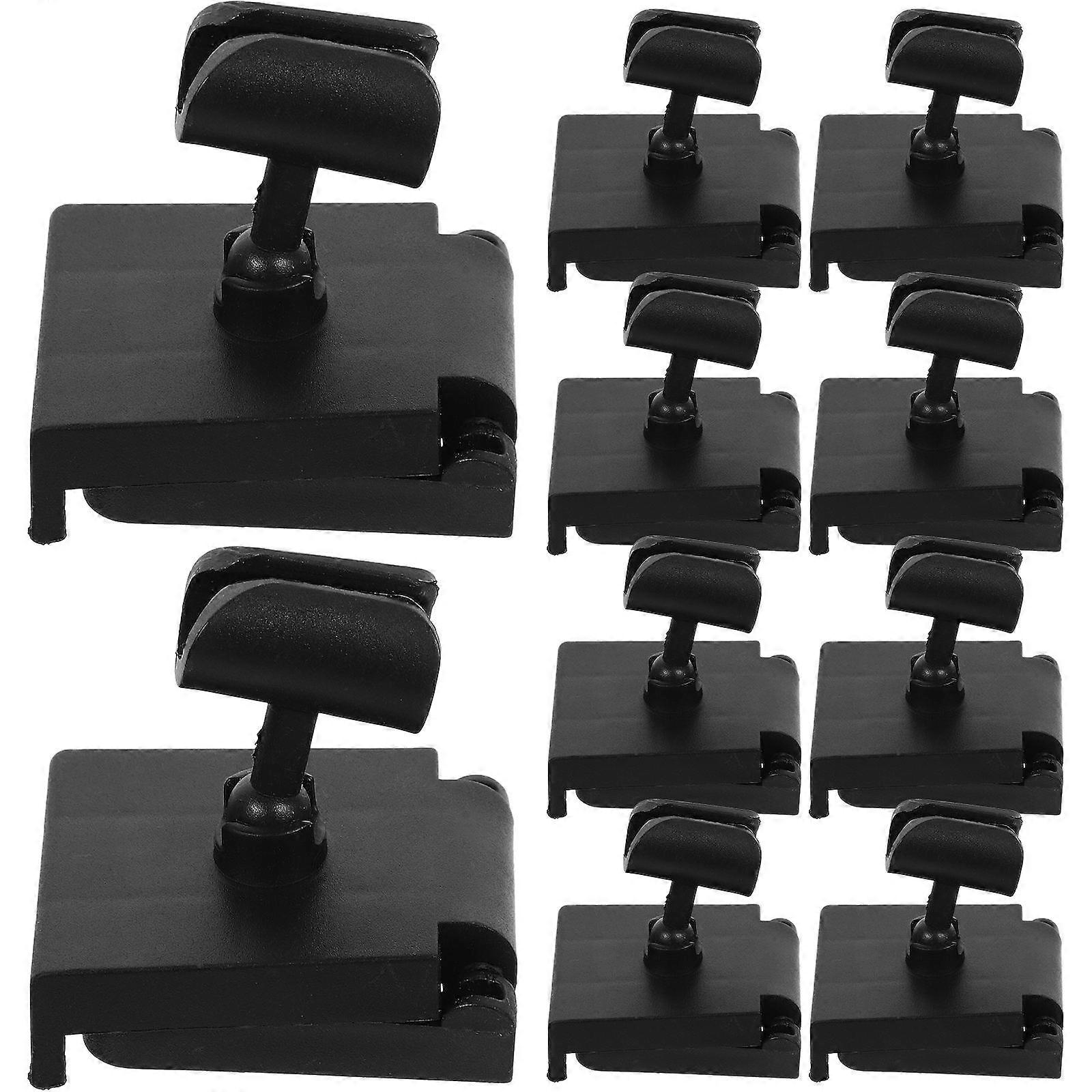 Black Microphone Mount Clamp Holder for 30Pcs ABS Material Use