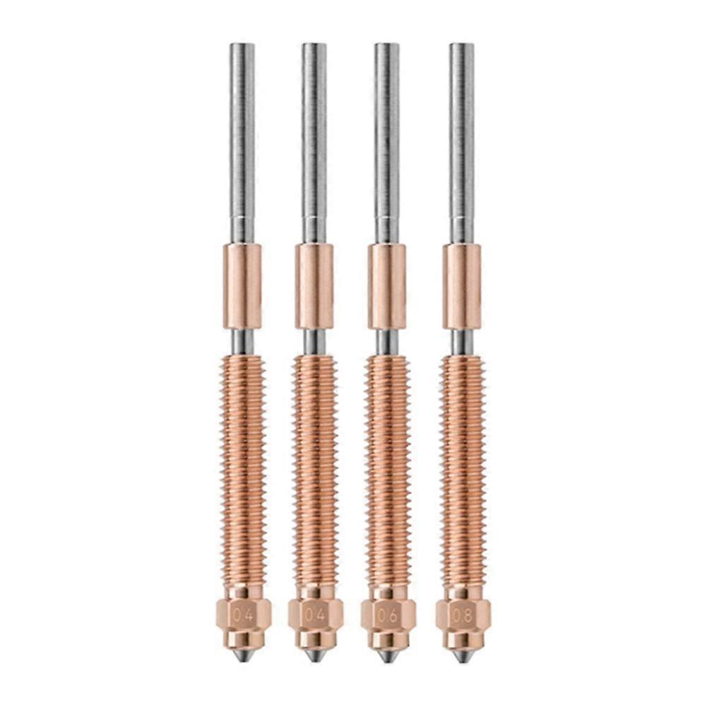 For Creality K2 Plus Nozzles Replacement Kit,High Flow Nozzle for Creality K2 Plus 3D Printer (0.4/0.6/0.8Mm 4Pcs)